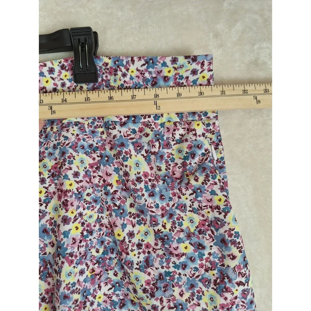 Tek Gear Womens Golf Skort XXL Skirt Shorts Tennis Colorful Floral Zip Closure